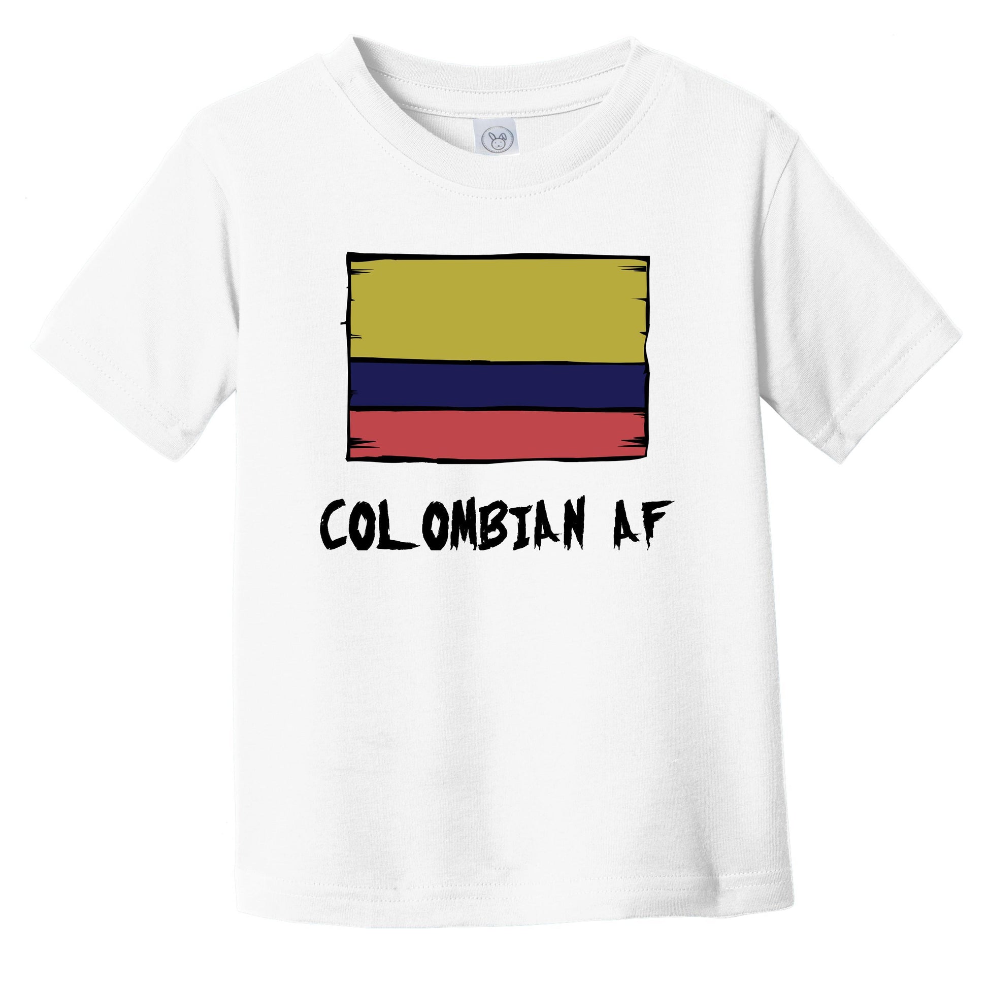 Colombian AF Funny Colombia Flag Infant Toddler T-Shirt