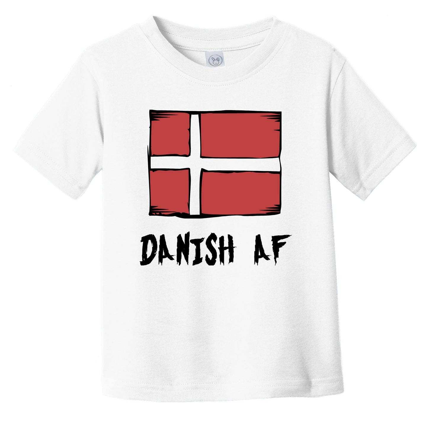 Danish AF Funny Denmark Flag Infant Toddler T-Shirt