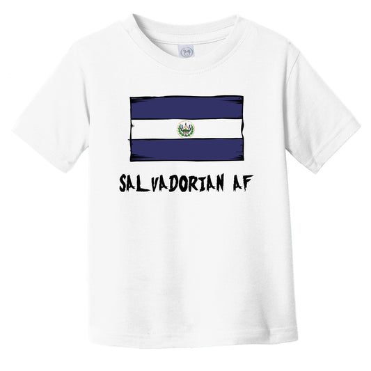 El Salvadorian AF Funny El Salvador Flag Infant Toddler T-Shirt