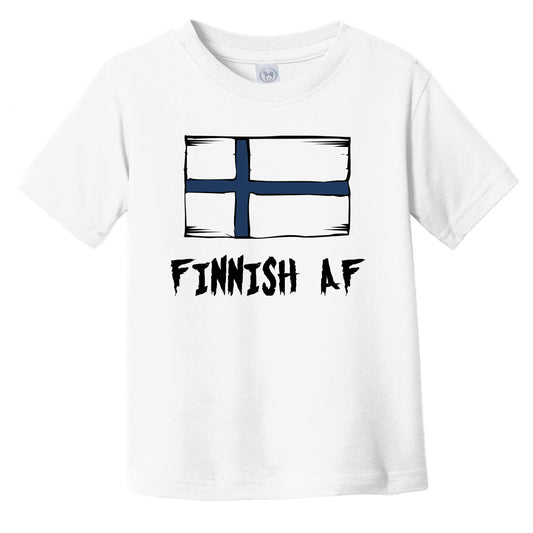 Finnish AF Funny Finland Flag Infant Toddler T-Shirt