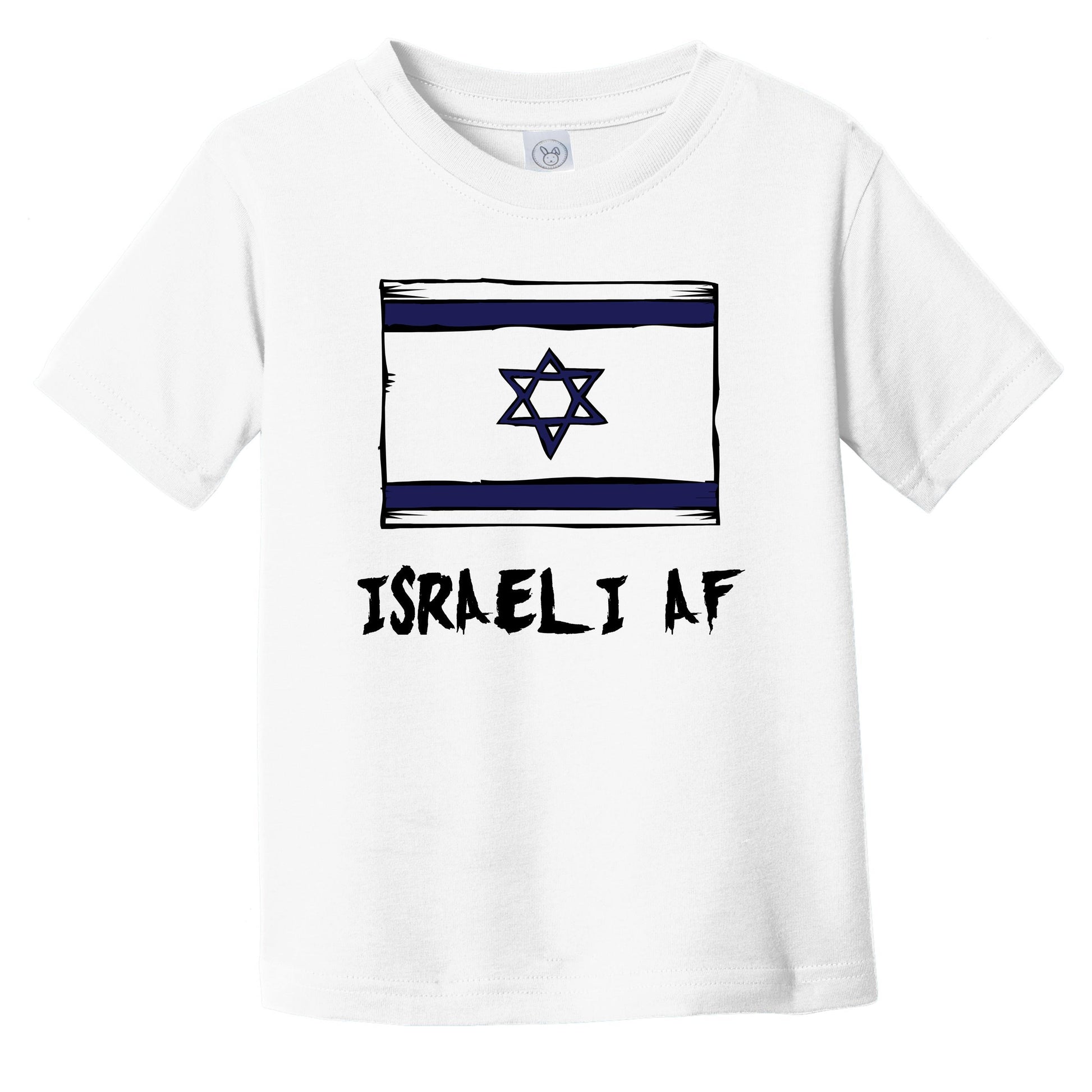 Israeli AF Funny Israel Flag Infant Toddler T-Shirt