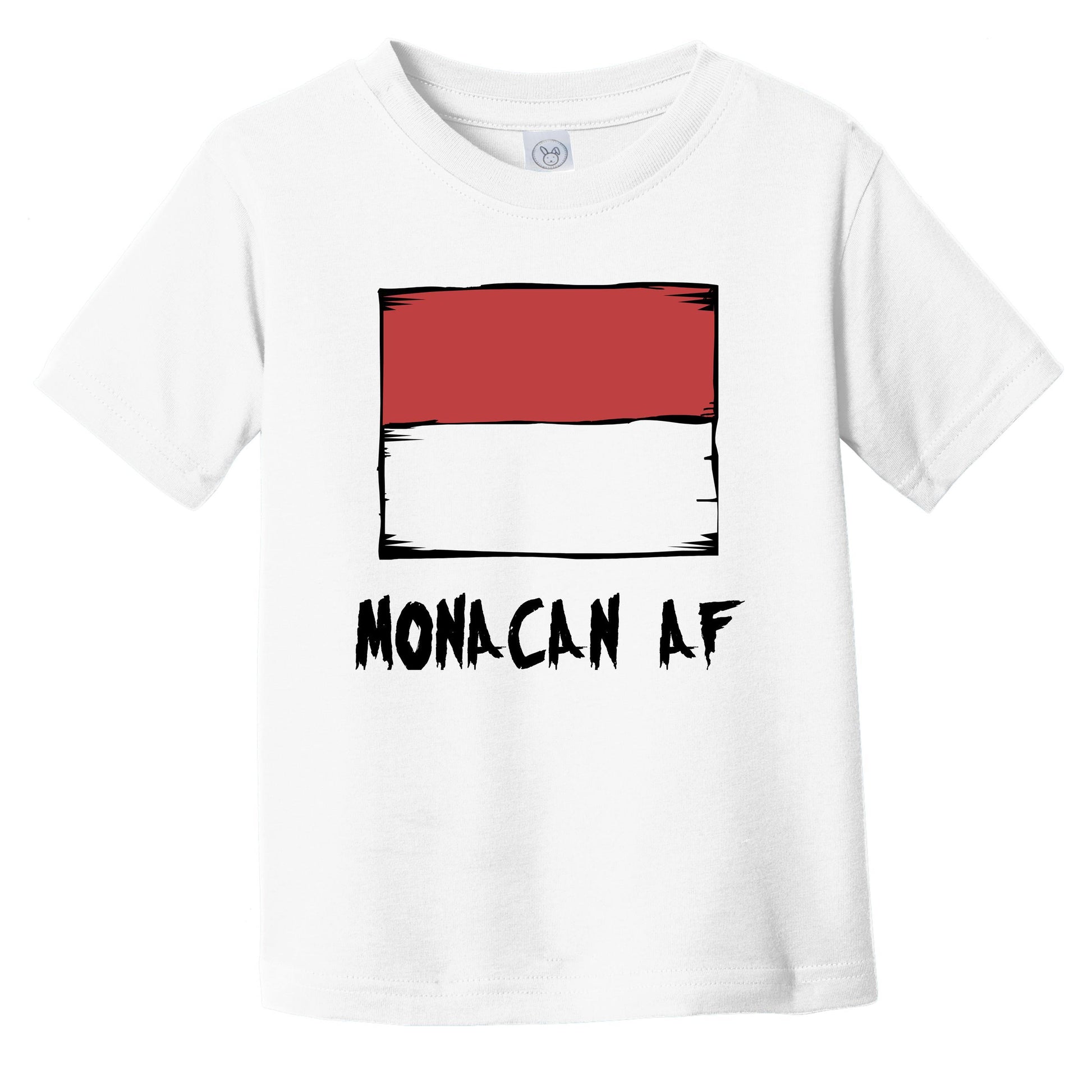 Monacan AF Funny Monaco Flag Infant Toddler T-Shirt