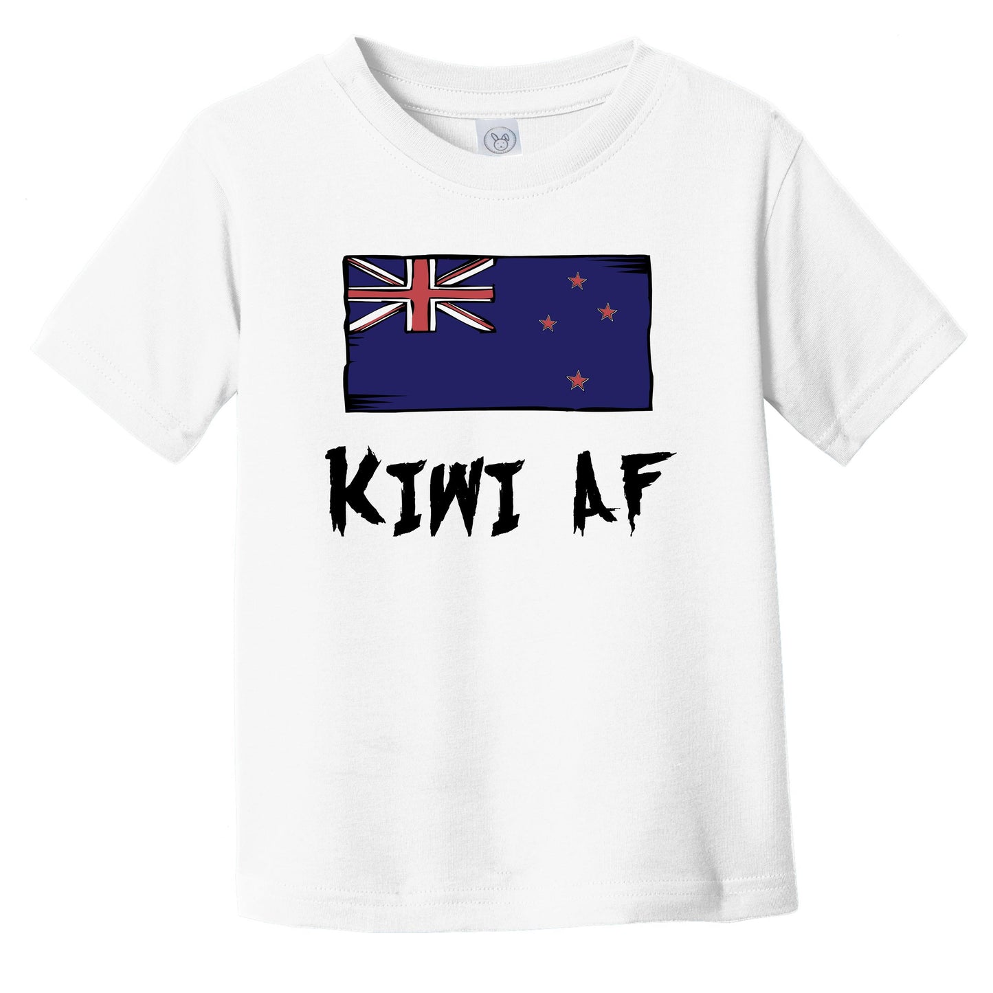 Kiwi AF Funny New Zealand Flag Infant Toddler T-Shirt