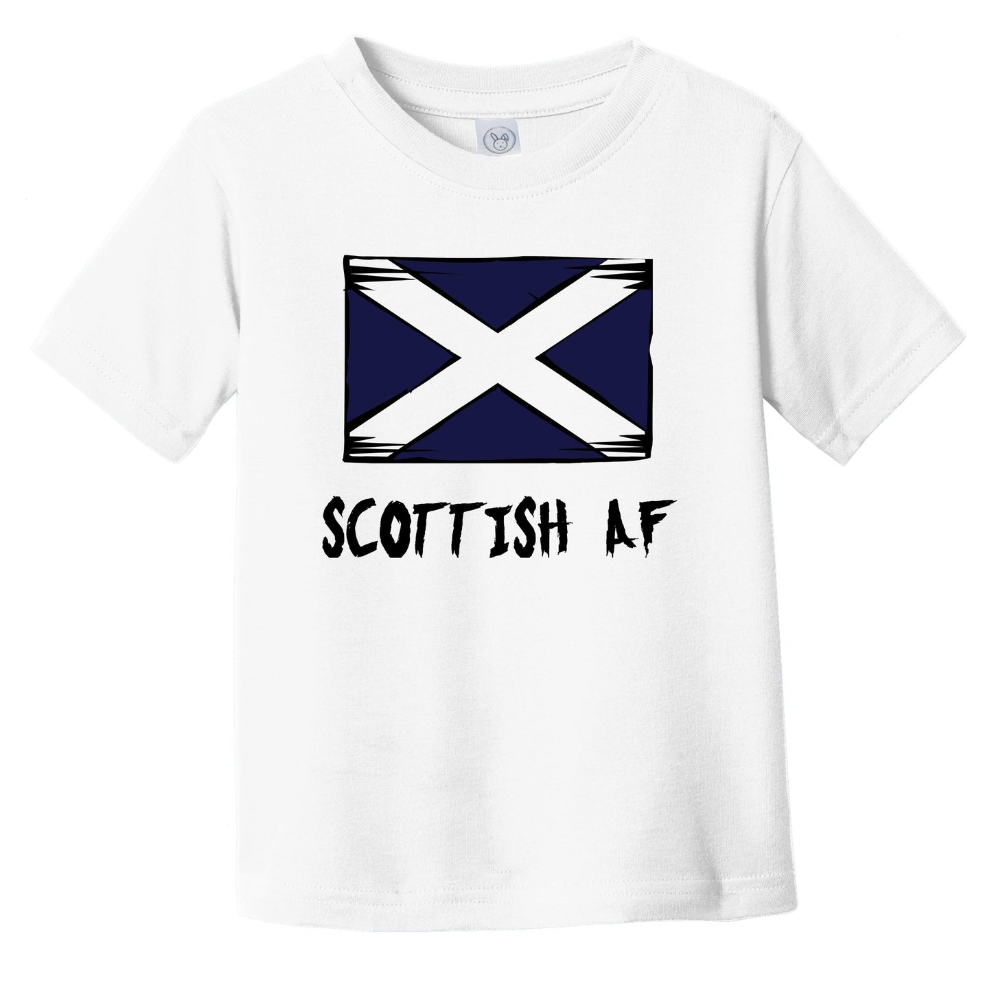 Scottish AF Funny Scotland Flag Infant Toddler T-Shirt