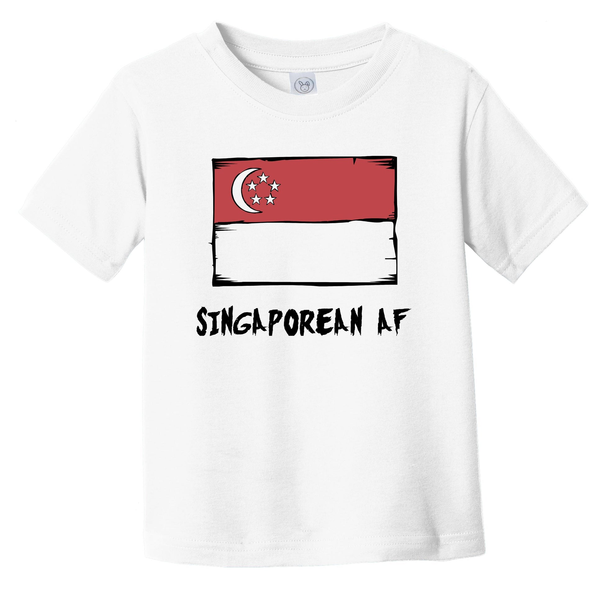 Singaporean AF Funny Singapore Flag Infant Toddler T-Shirt