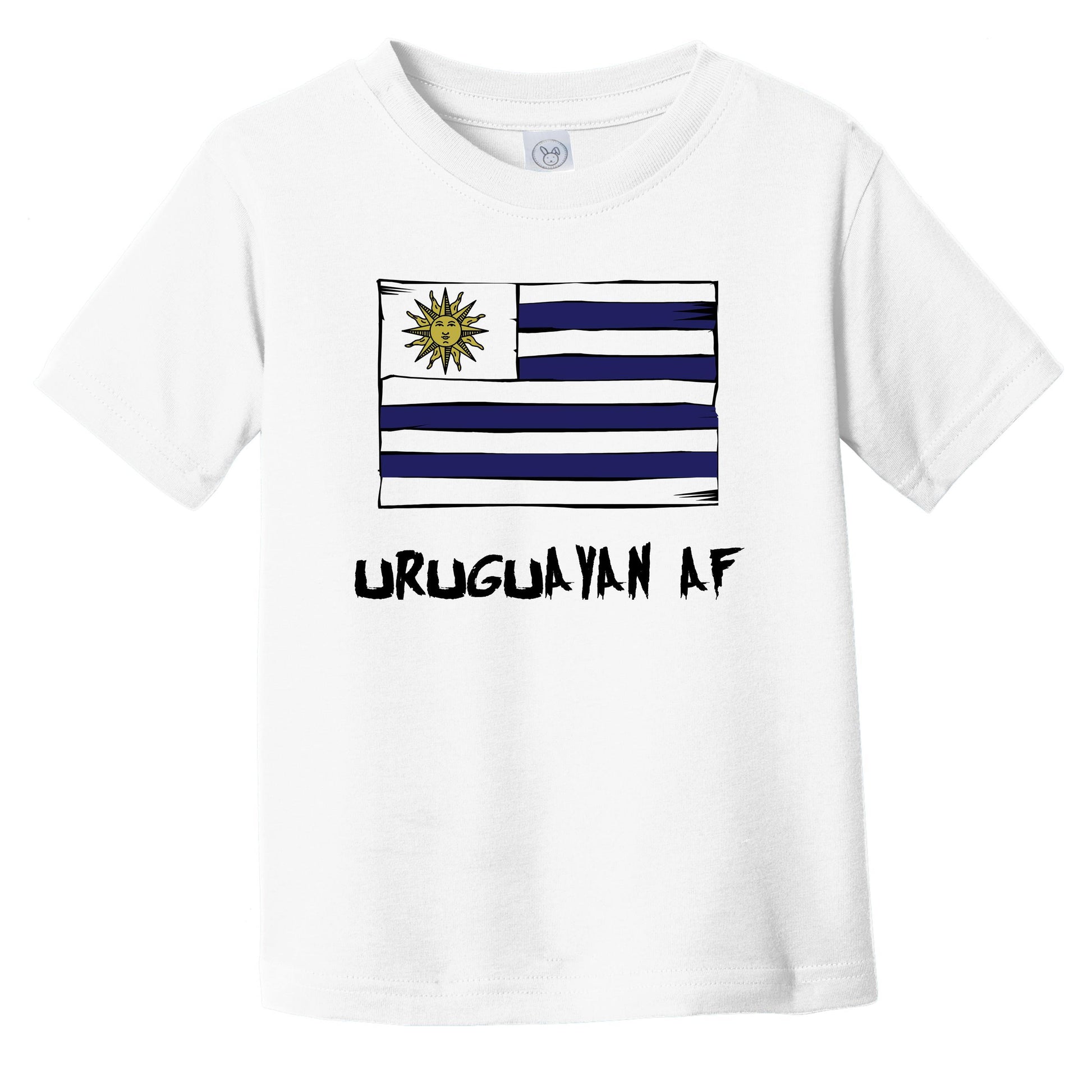 Uruguayan AF Funny Uruguay Flag Infant Toddler T-Shirt