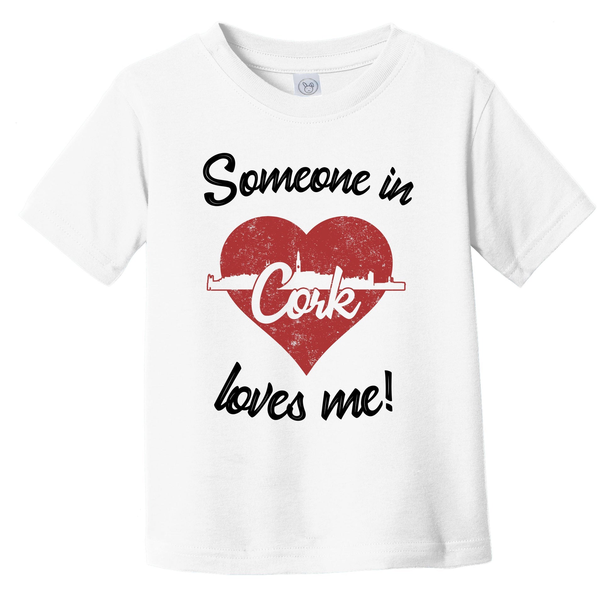 Someone In Cork Loves Me Red Heart Skyline Infant Toddler T-Shirt