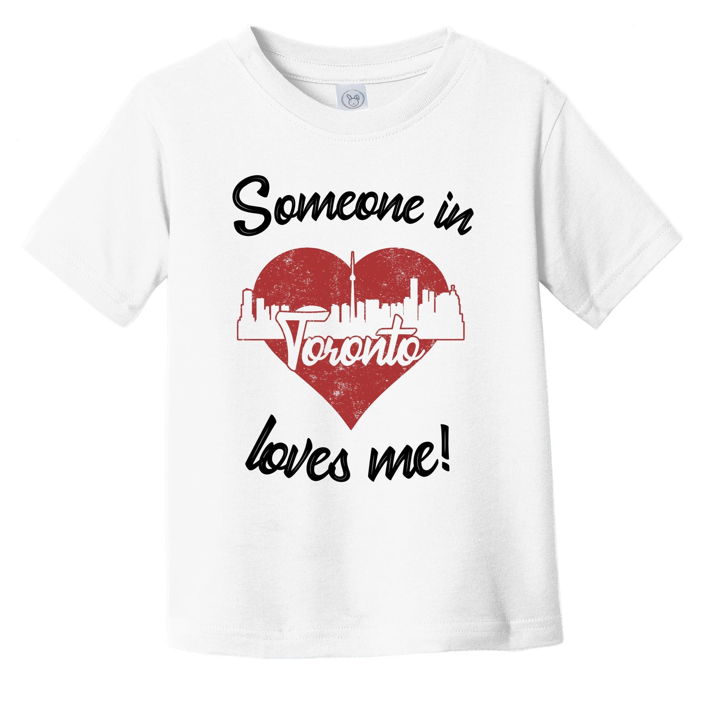 Someone In Toronto Loves Me Red Heart Skyline Infant Toddler T-Shirt