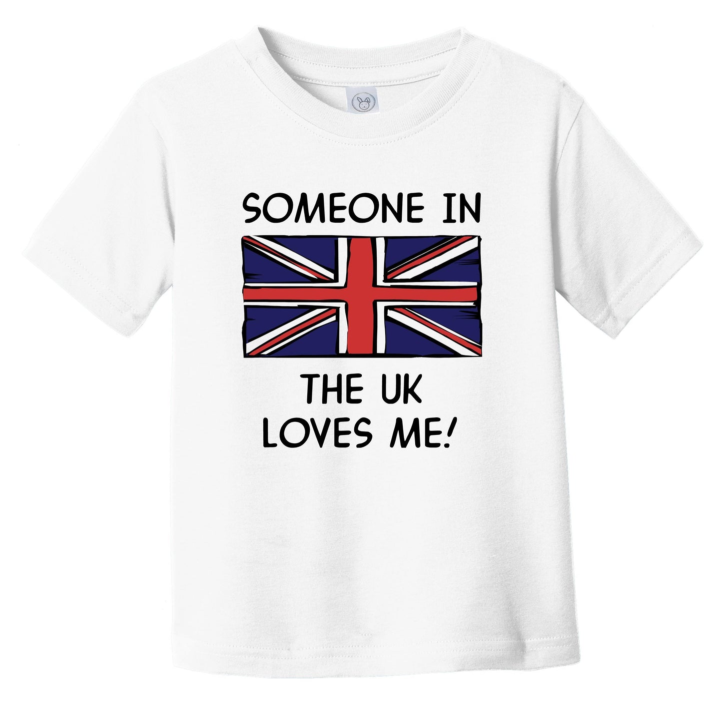 Someone In the UK Loves Me British Flag Infant Toddler T-Shirt
