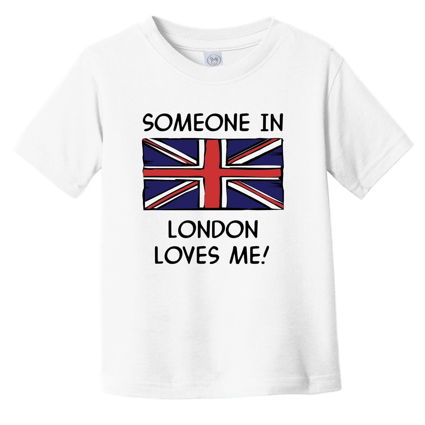Someone In London Loves Me British Flag Infant Toddler T-Shirt