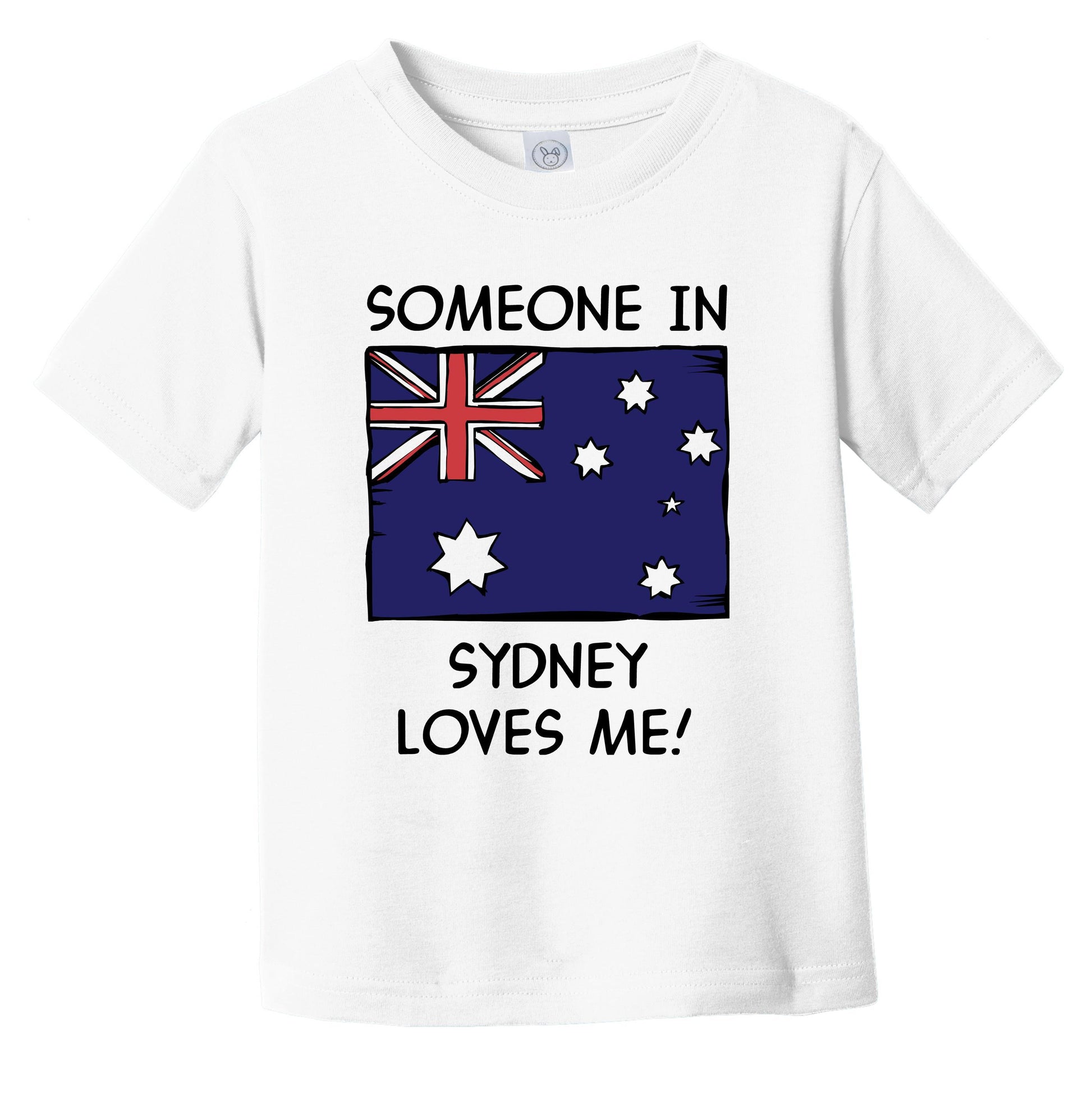 Someone In Sydney Loves Me Australian Flag Infant Toddler T-Shirt