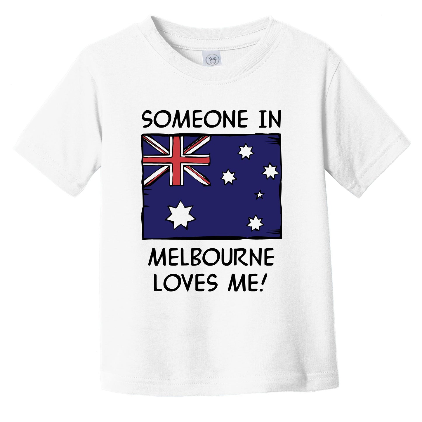 Someone In Melbourne Loves Me Australian Flag Infant Toddler T-Shirt