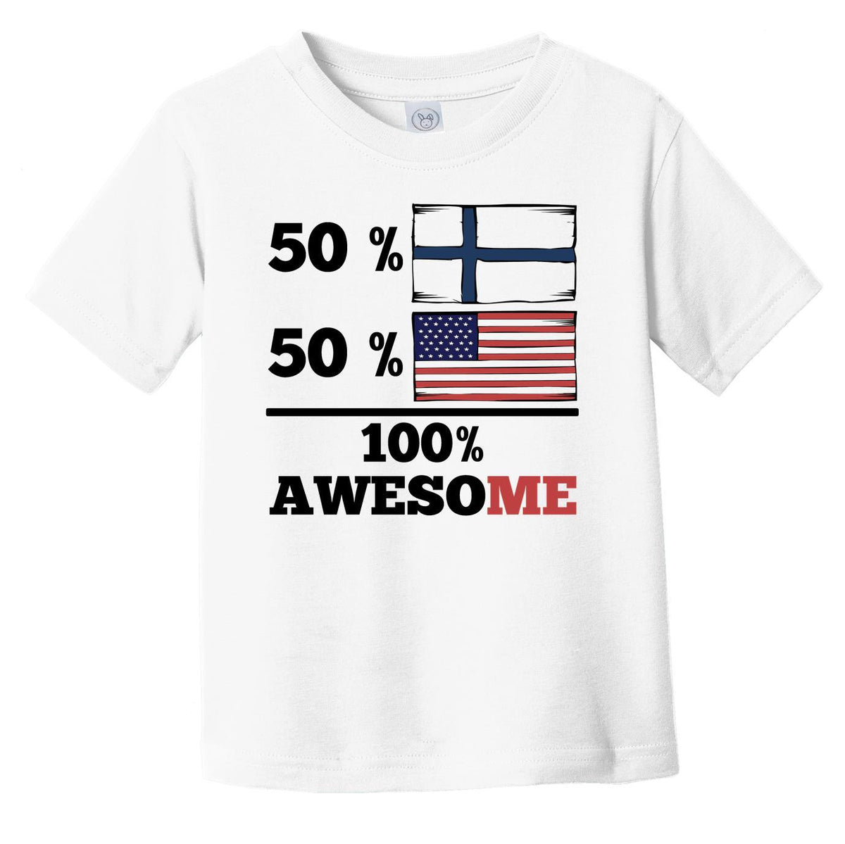 50% Finnish 50% American 100% Awesome Infant Toddler T-Shirt