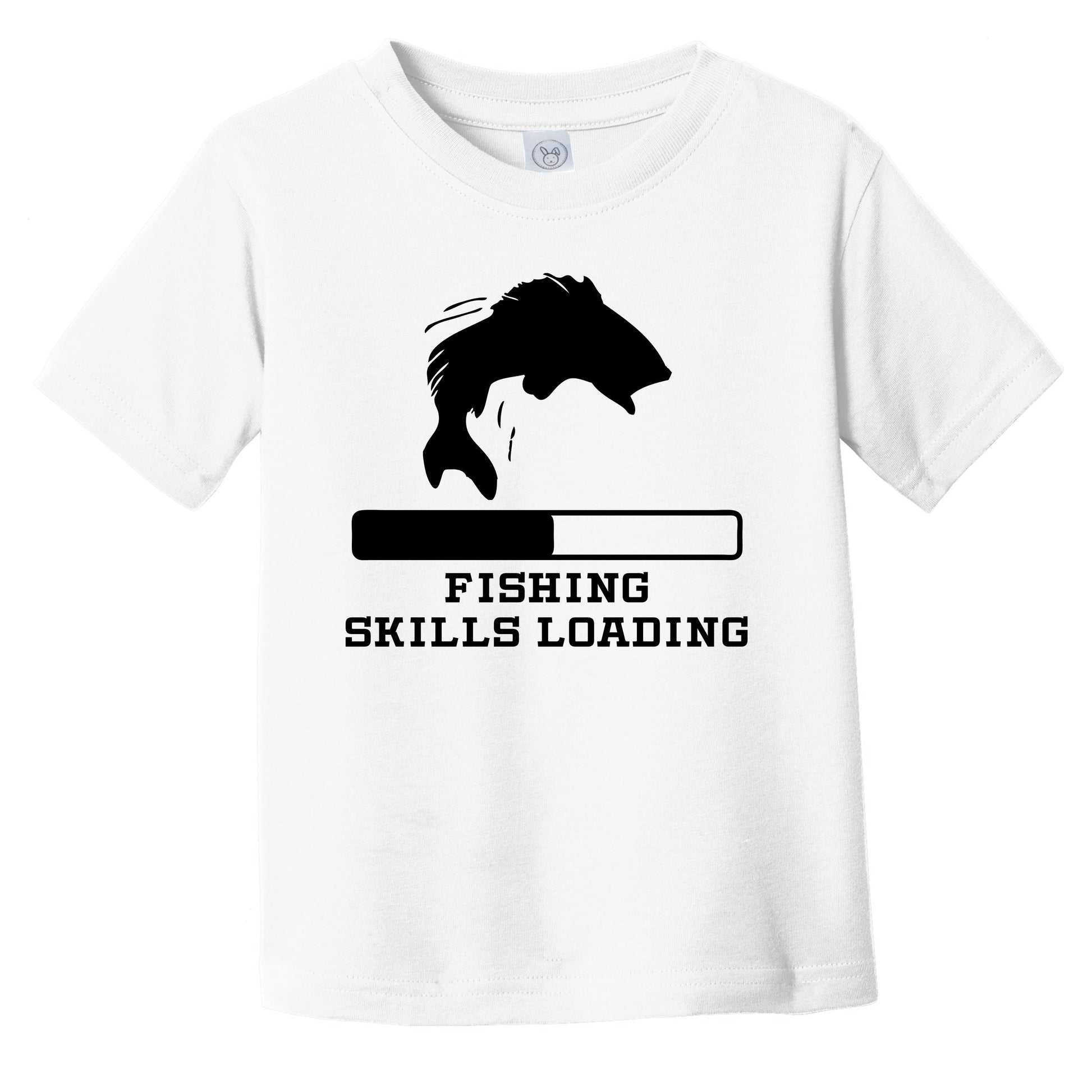 Fishing Skills Loading Funny Sports Humor Infant Toddler T-Shirt