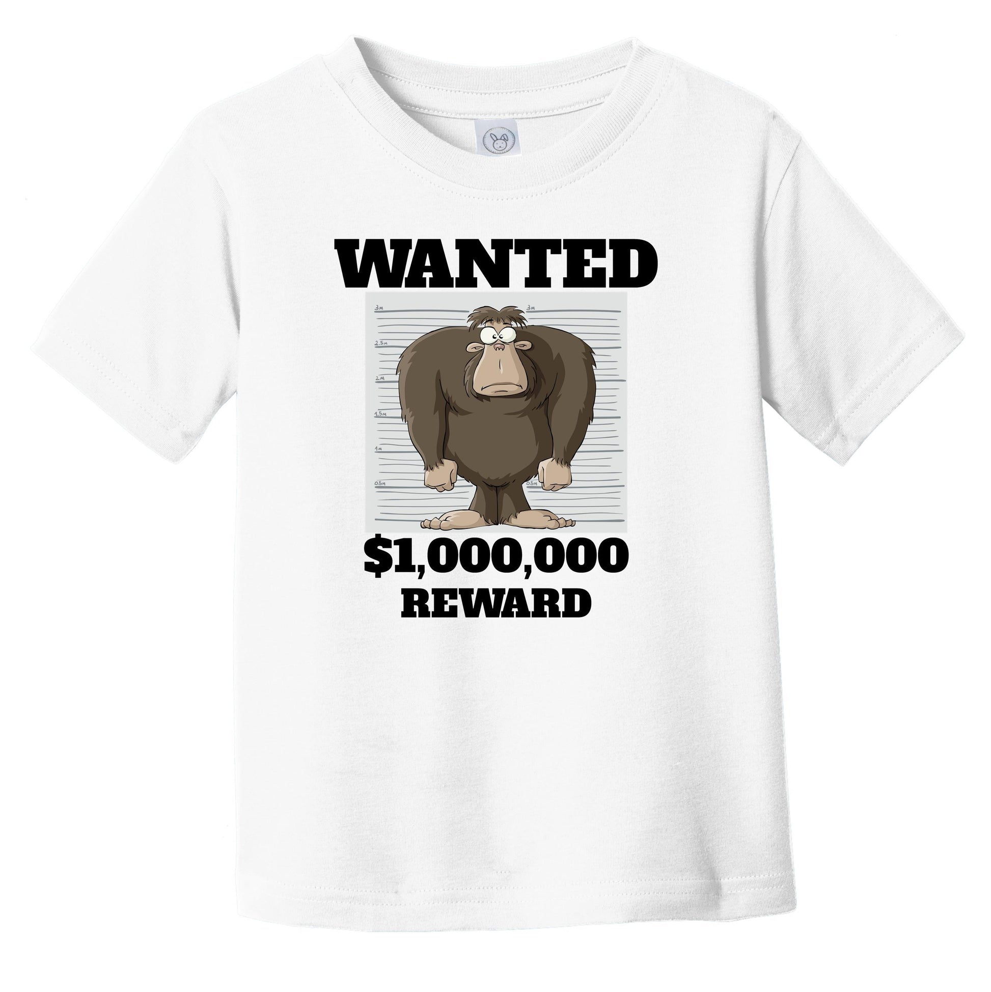 Bigfoot Wanted Poster Funny Sasquatch Infant Toddler T-Shirt
