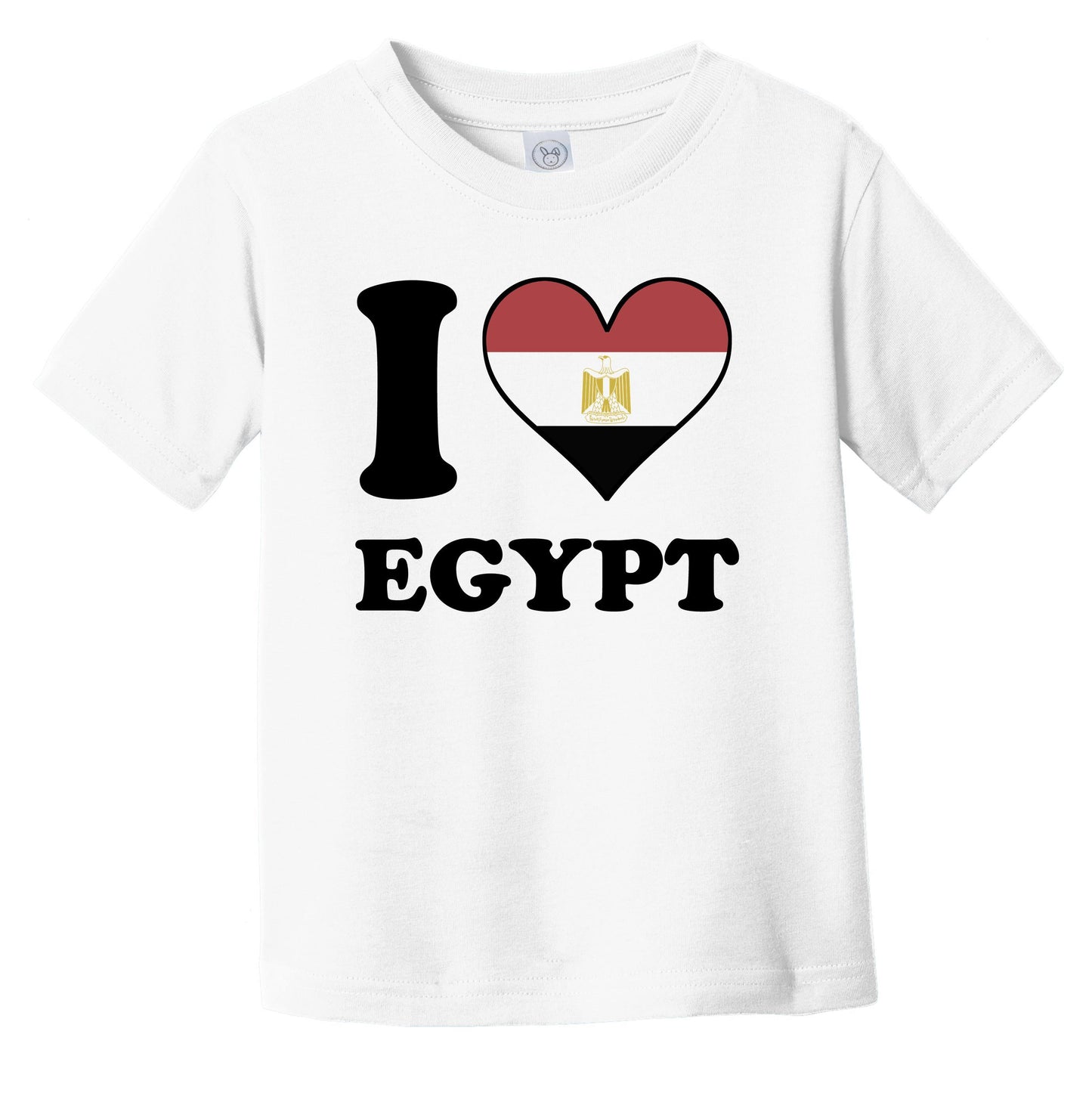 I Love Egypt Egyptian Flag Heart Infant Toddler T-Shirt