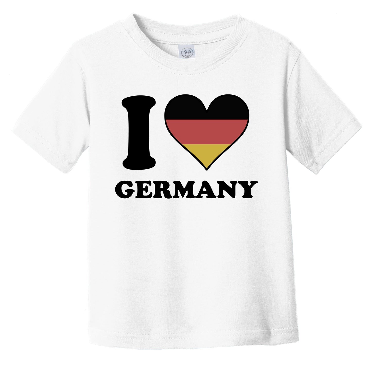 I Love Germany German Flag Heart Infant Toddler T-Shirt