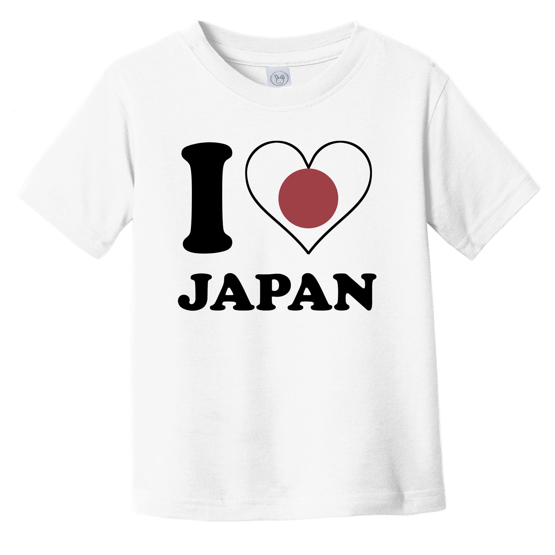 I Love Japan Japanese Flag Heart Infant Toddler T-Shirt