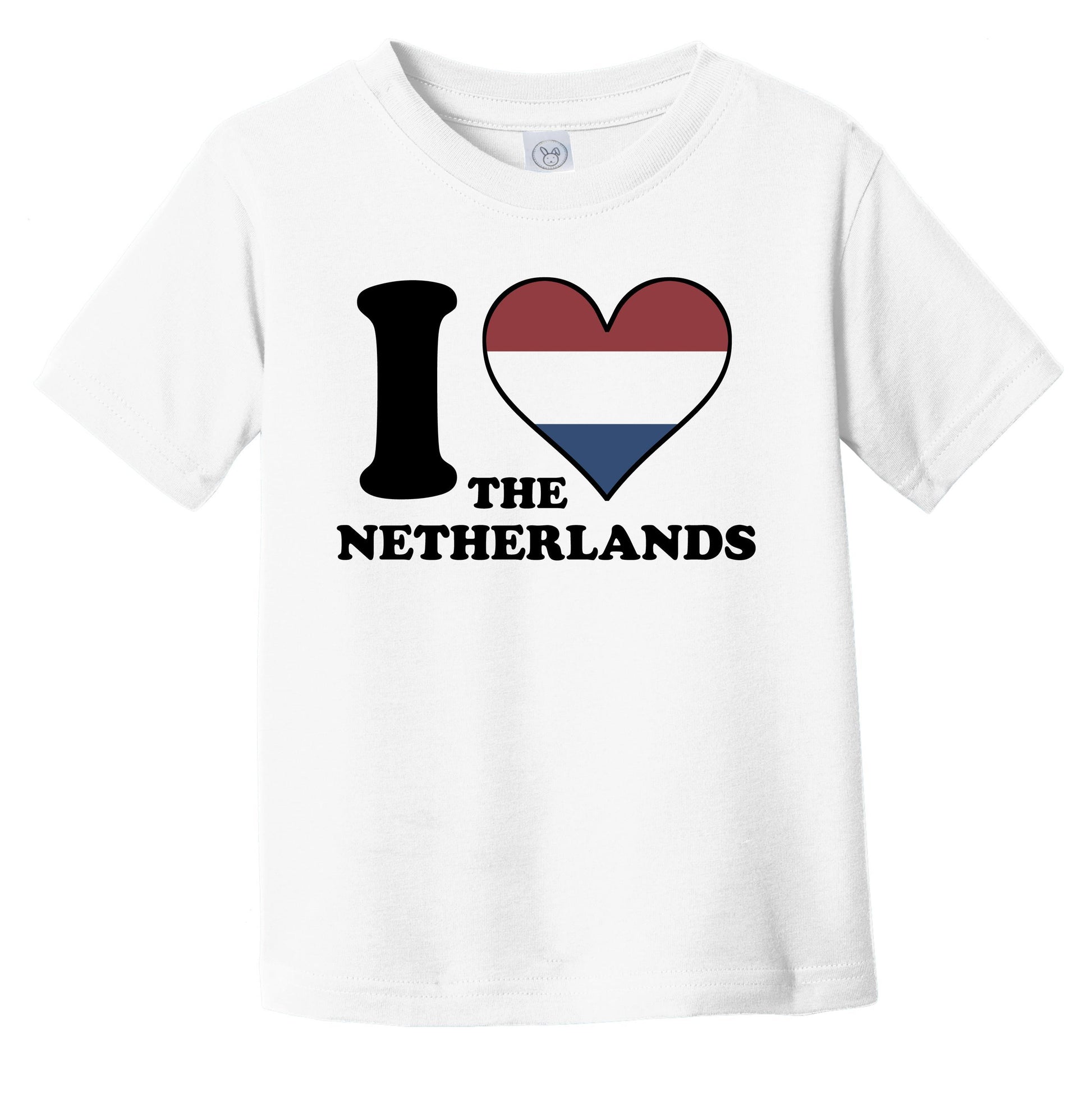 I Love the Netherlands Dutch Flag Heart Infant Toddler T-Shirt