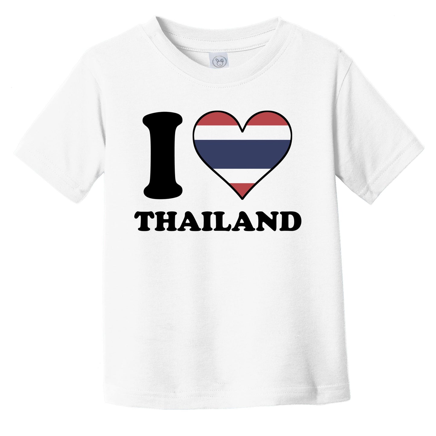 I Love Thailand Thai Flag Heart Infant Toddler T-Shirt