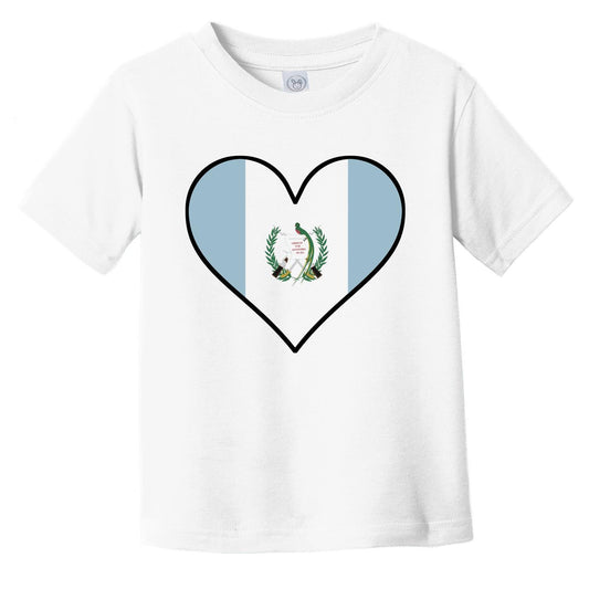 Guatemalan Flag T-Shirt - Cute Guatemalan Flag Heart - Guatemala Infant Toddler Shirt