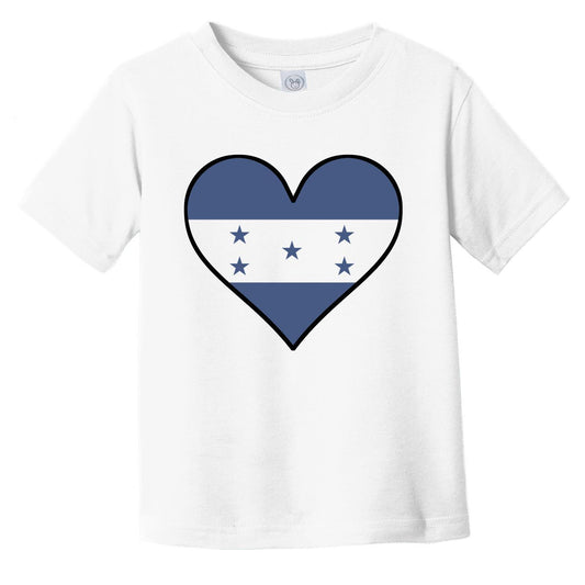 Honduran Flag T-Shirt - Cute Honduran Flag Heart - Honduras Infant Toddler Shirt
