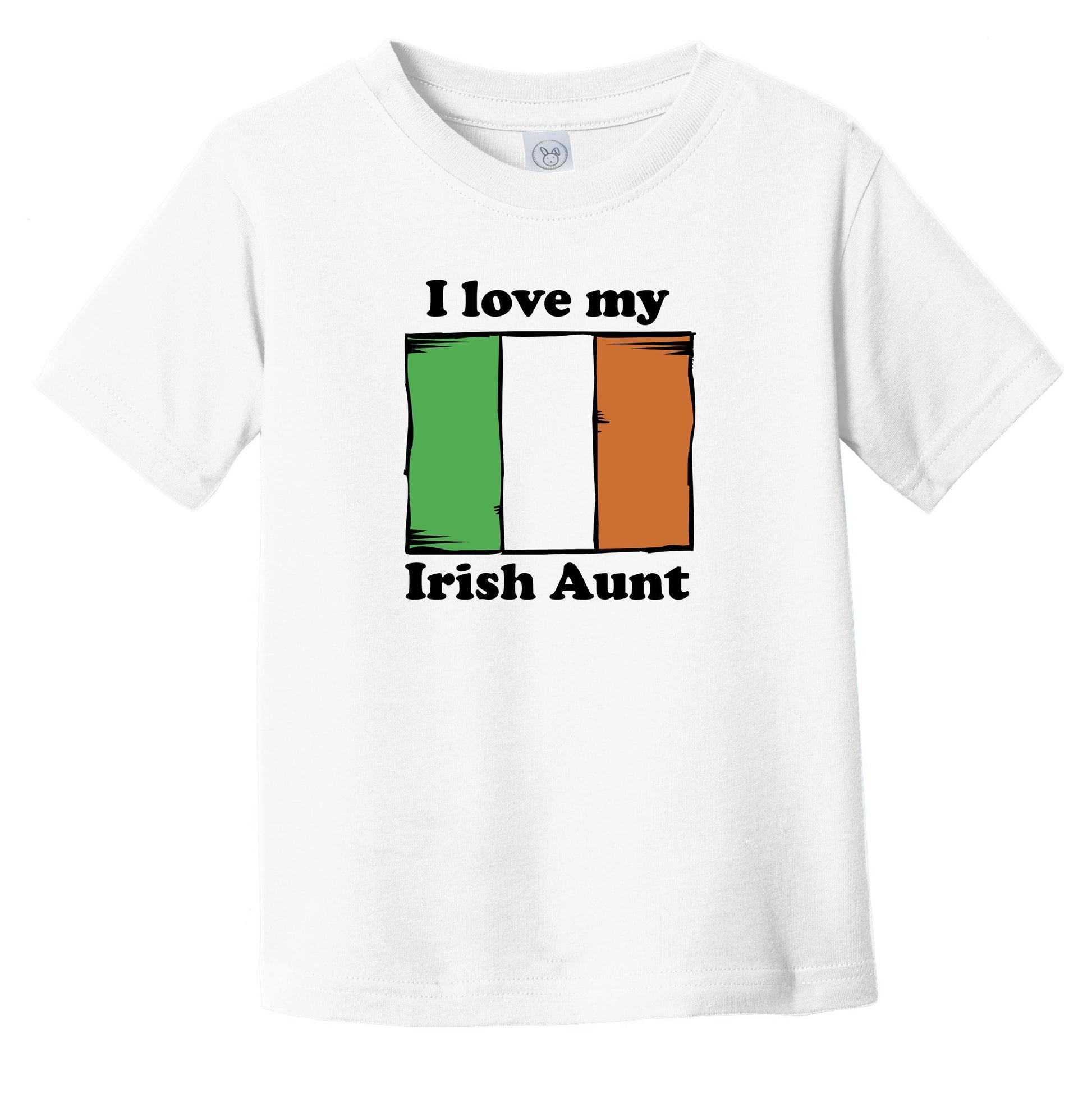 I Love My Irish Aunt Ireland Flag Niece Nephew Infant Toddler T-Shirt