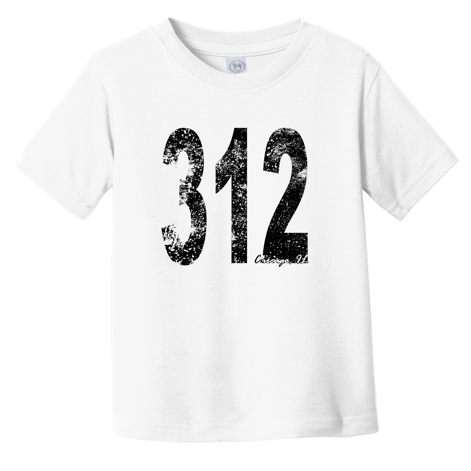 312 Chicago Illinois Area Code Infant Toddler T-Shirt