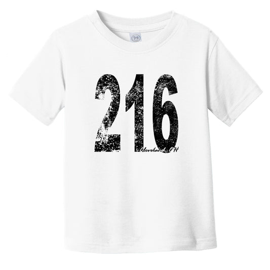 216 Cleveland Ohio Area Code Infant Toddler T-Shirt