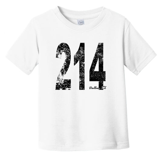 214 Dallas Texas Area Code Infant Toddler T-Shirt