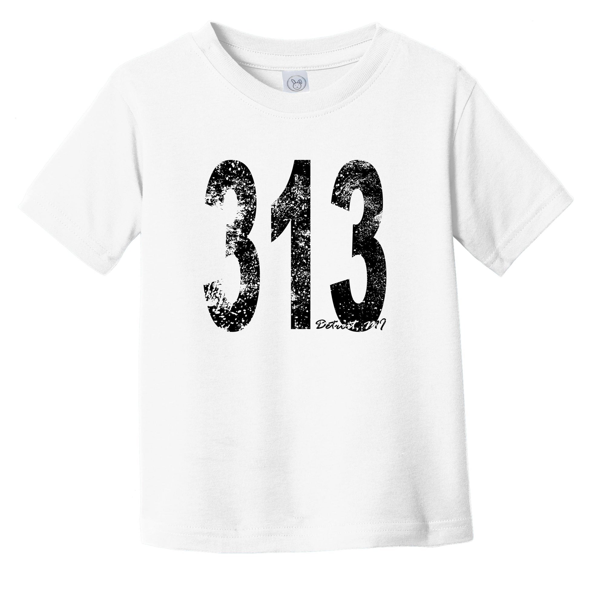 313 Detroit Michigan Area Code Infant Toddler T-Shirt