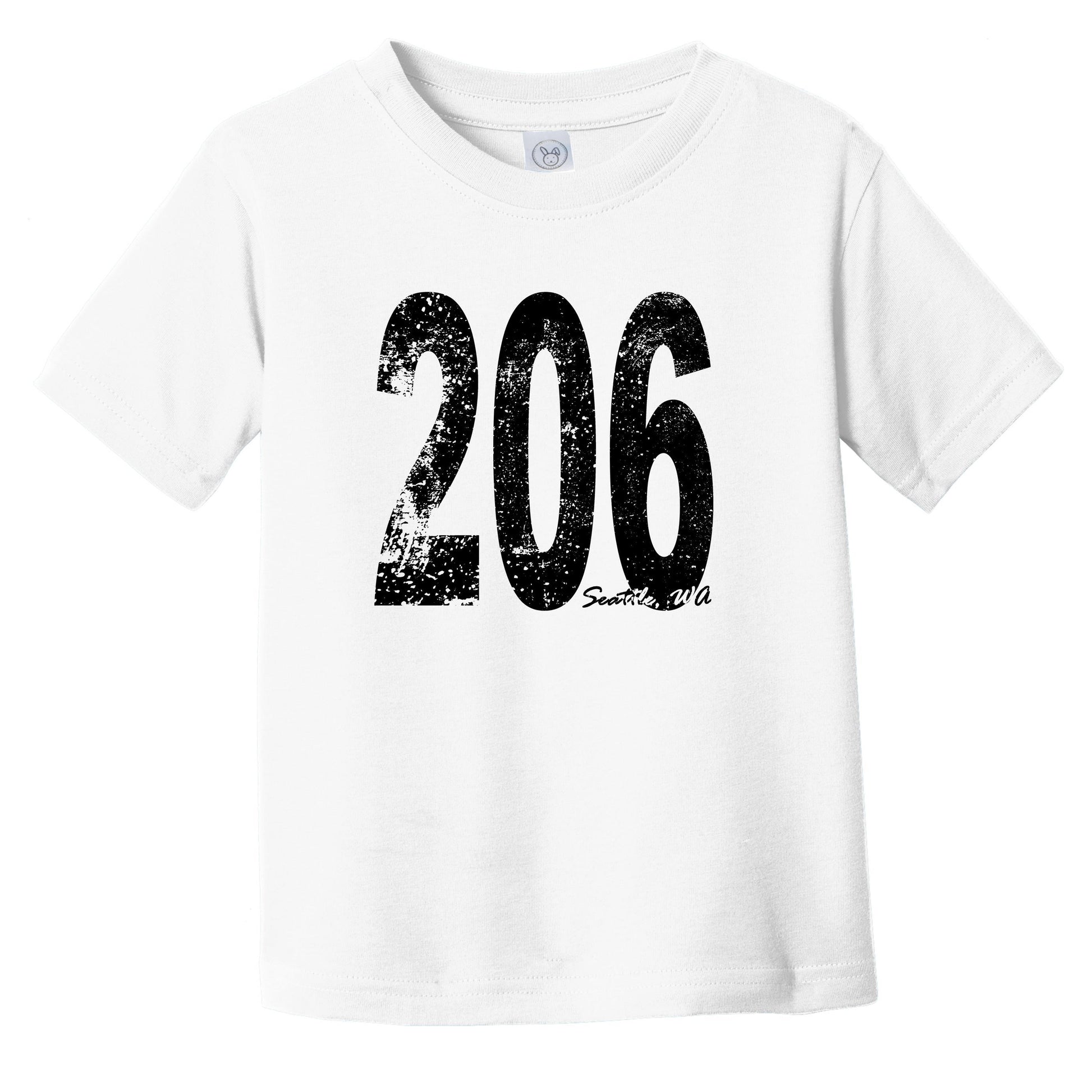 206 Seattle Washington Area Code Infant Toddler T-Shirt