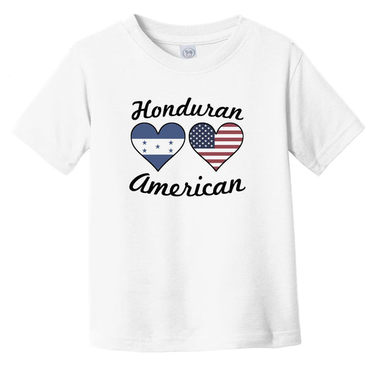 Honduran American Flag Hearts Infant Toddler T-Shirt