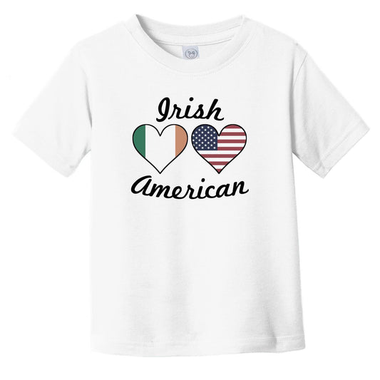 Irish American Flag Hearts Infant Toddler T-Shirt