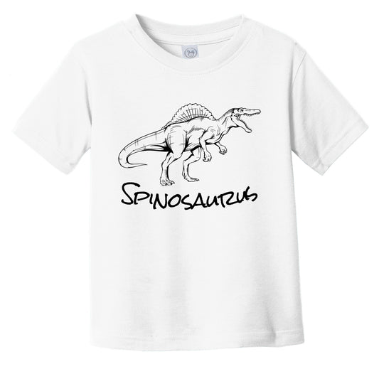 Spinosaurus Sketch Cool Prehistoric Animal Dinosaur Infant Toddler T-Shirt