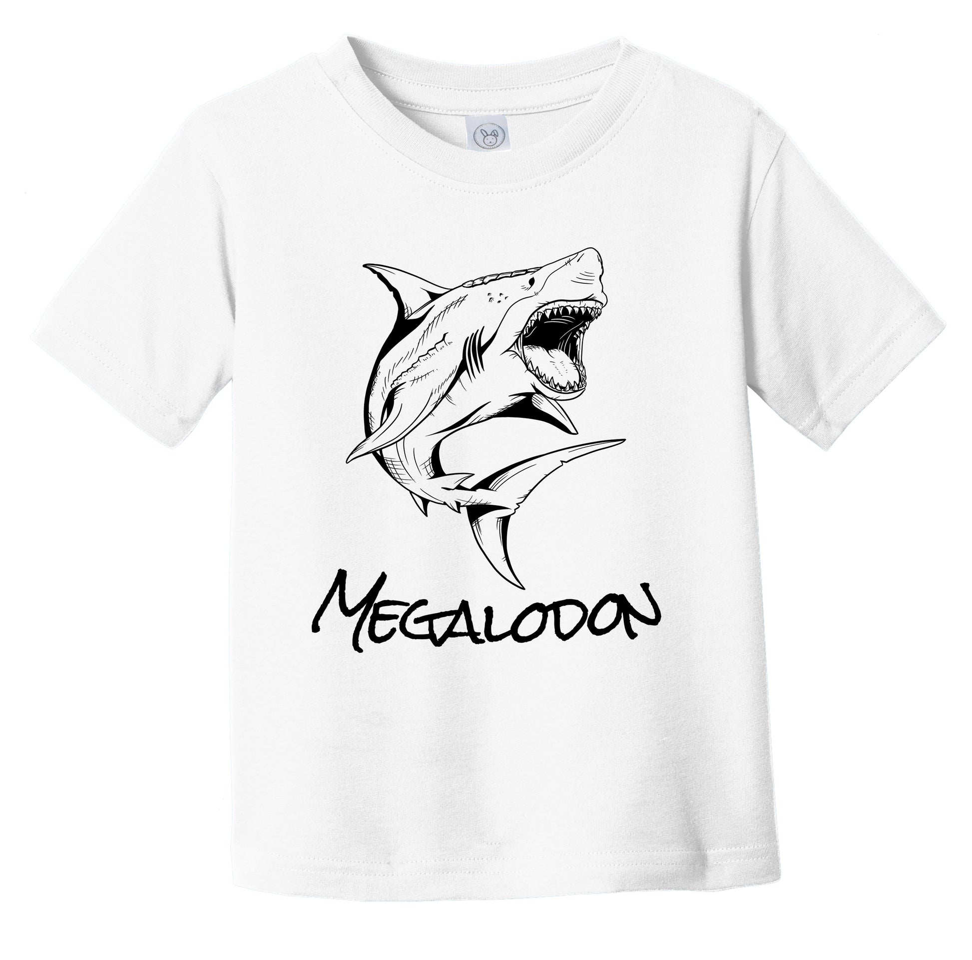 Megalodon Sketch Cool Ancient Giant Shark Infant Toddler T-Shirt