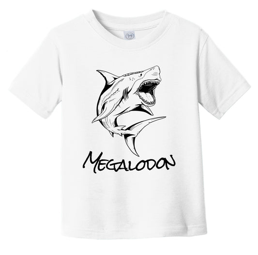 Megalodon Sketch Cool Ancient Giant Shark Infant Toddler T-Shirt