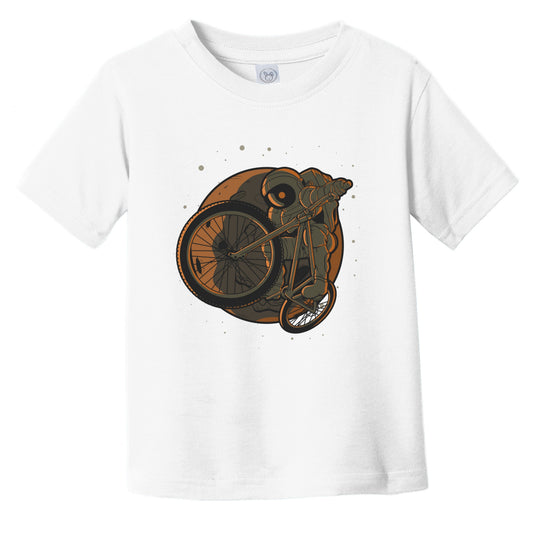 BMX Toddler Shirt - Astronaut Outer Space Spaceman BMX Biker Infant Toddler T-Shirt