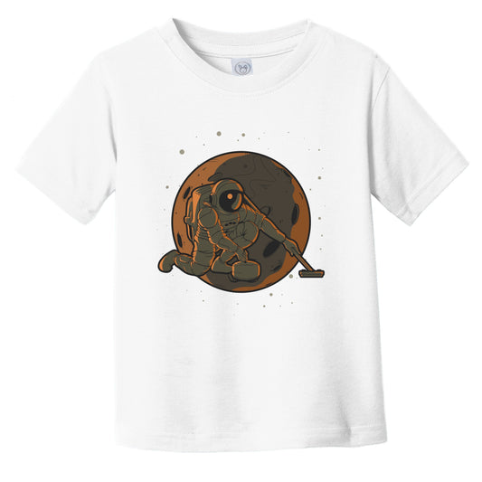 Curling Toddler Shirt - Astronaut Outer Space Spaceman Curler Infant Toddler T-Shirt
