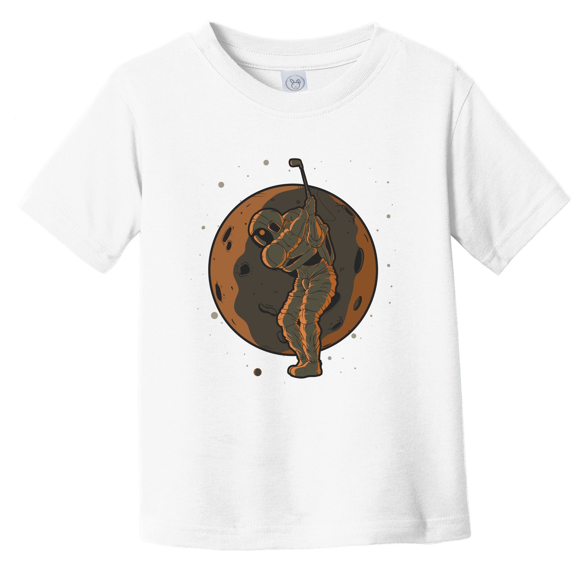 Golf Toddler Shirt - Astronaut Outer Space Spaceman Golfer Infant Toddler T-Shirt