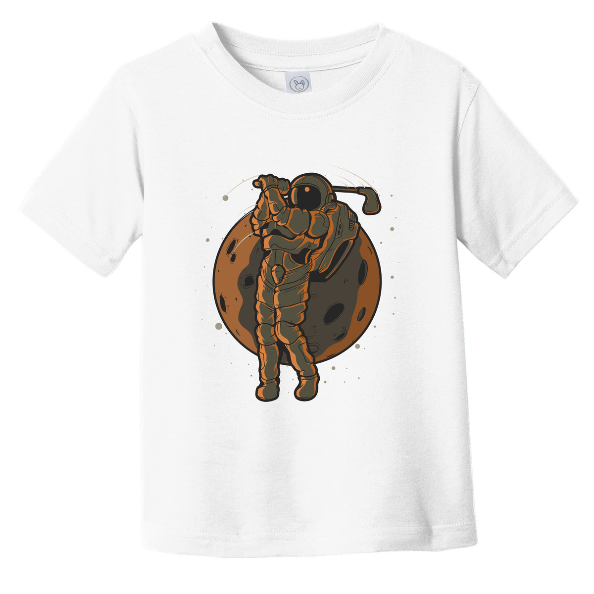 Golf Toddler Shirt - Astronaut Outer Space Spaceman Golfer Infant Toddler T-Shirt