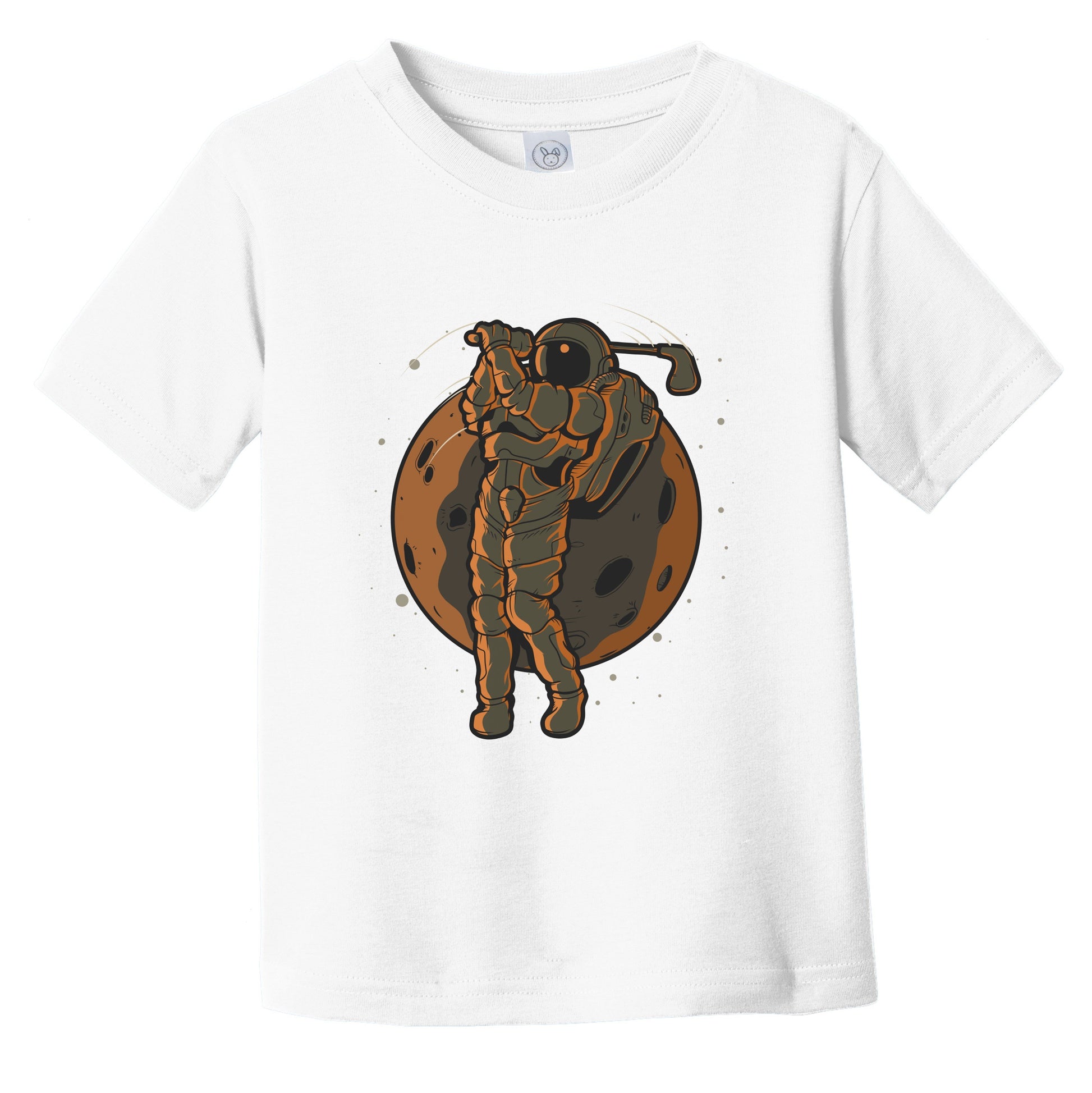 Golf Toddler Shirt - Astronaut Outer Space Spaceman Golfer Infant Toddler T-Shirt