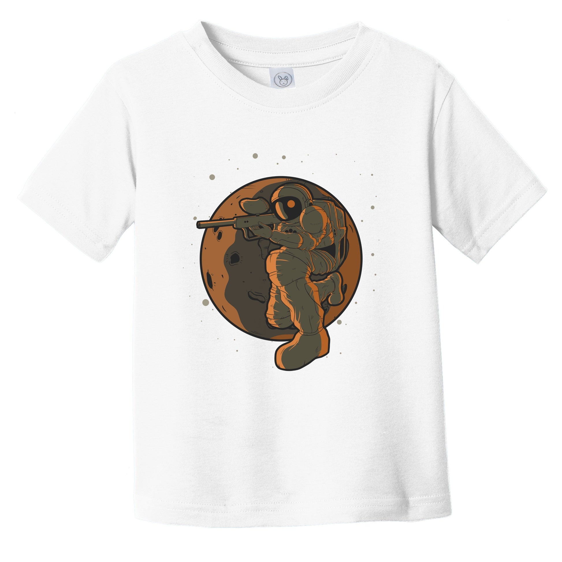 Paintball Toddler Shirt - Astronaut Outer Space Spaceman Paintball Player Infant Toddler T-Shirt