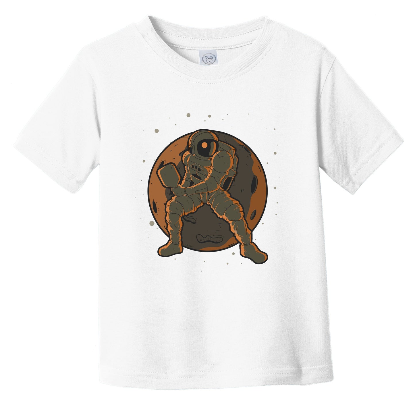 Pickleball Toddler Shirt - Astronaut Outer Space Spaceman Pickleball Player Infant Toddler T-Shirt