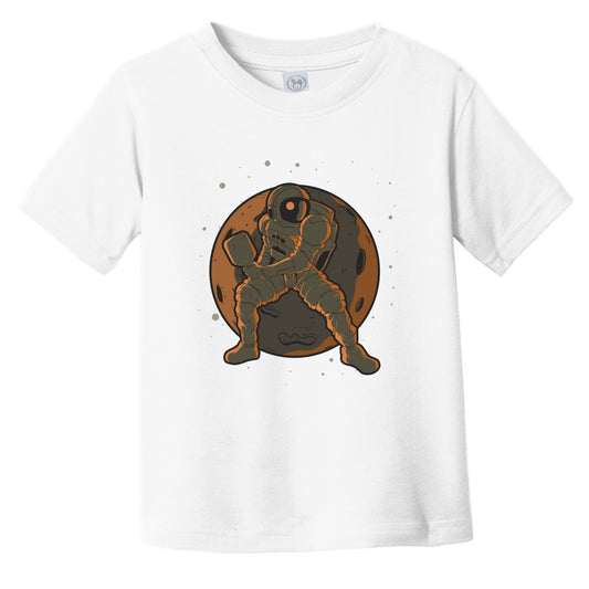 Pickleball Toddler Shirt - Astronaut Outer Space Spaceman Pickleball Player Infant Toddler T-Shirt