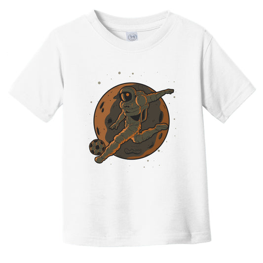 Soccer Toddler Shirt - Astronaut Outer Space Spaceman Soccer Player Infant Toddler T-Shirt