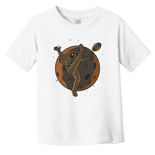 Football Punter Toddler Shirt - Astronaut Outer Space Spaceman Football Player Infant Toddler T-Shirt