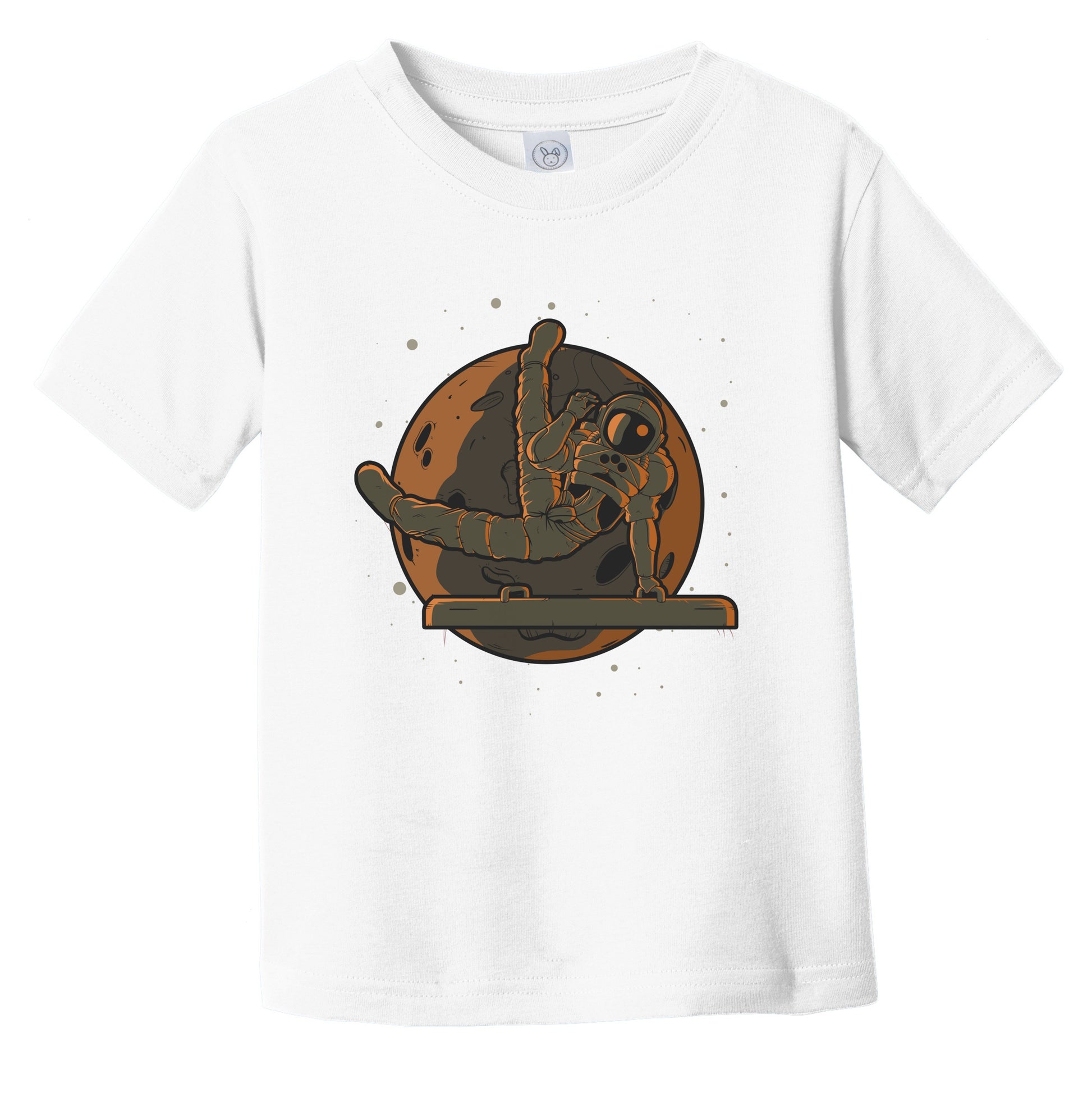 Gymnastics Toddler Shirt - Astronaut Outer Space Spaceman Male Gymnast Infant Toddler T-Shirt