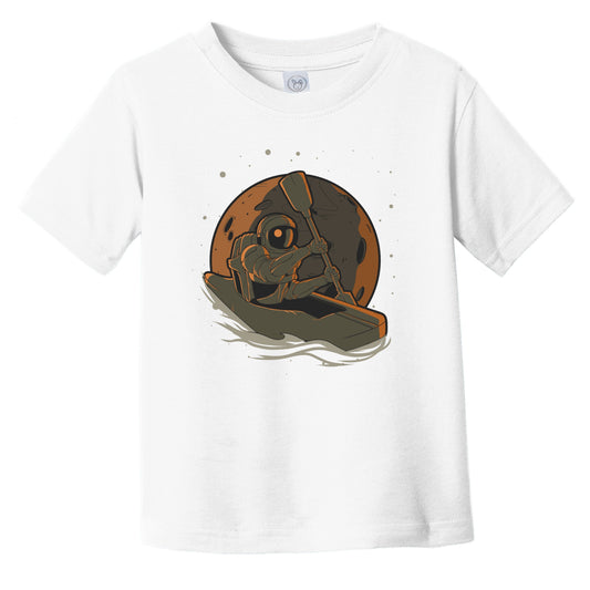 Kayaking Toddler Shirt - Astronaut Outer Space Spaceman Kayak Infant Toddler T-Shirt