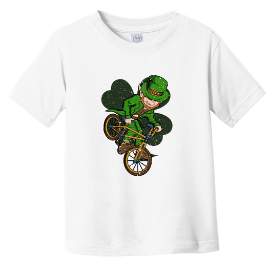 BMX Rider Leprechaun St. Patrick's Day BMX Bike Infant Toddler T-Shirt
